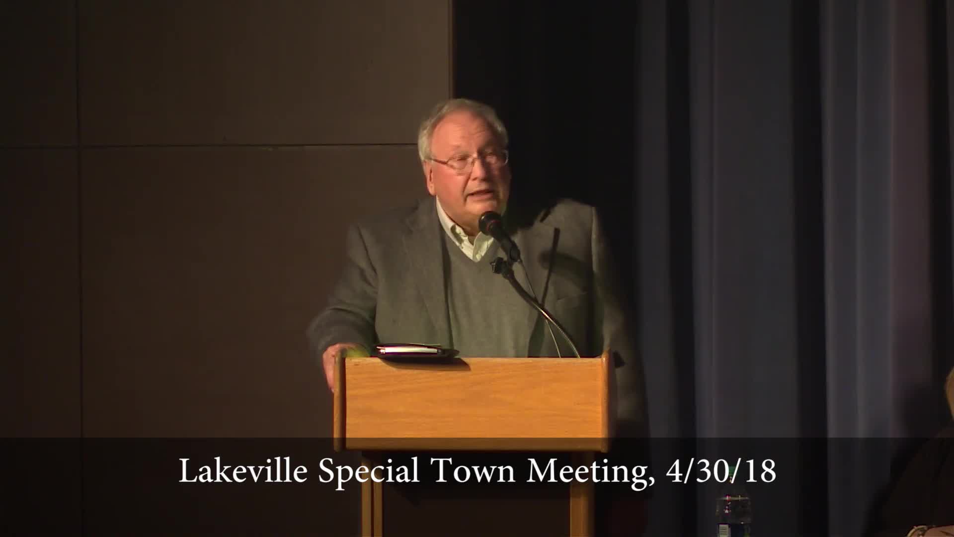 Lakeville Town Meeting Outlines Voting Procedures and Speaker Guidelines