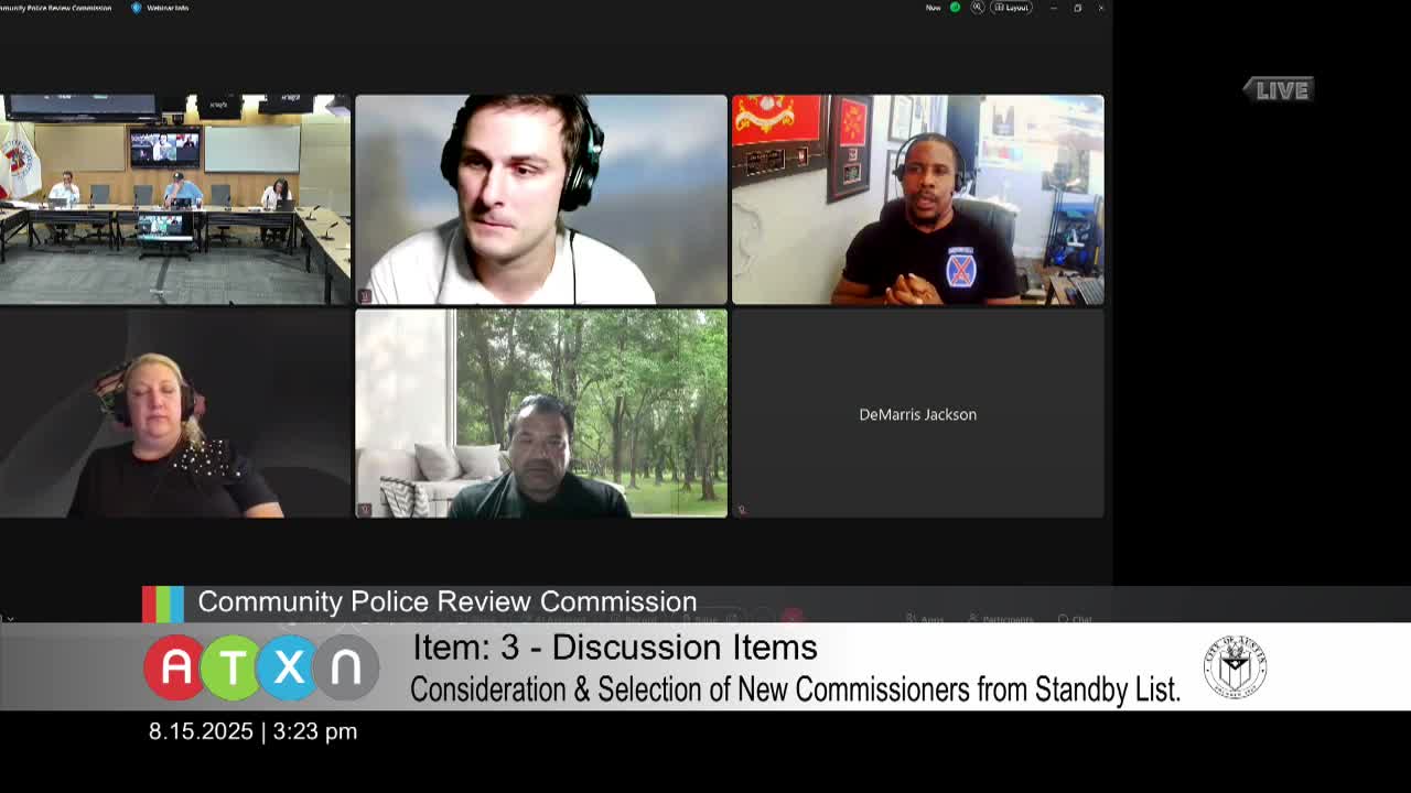 Commission Discusses Improving Response Times and Accountability in Police Oversight Cases