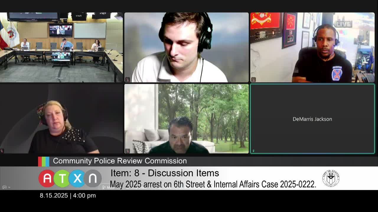 Commissioner Urges Accountability in Austin Police Complaint Timelines