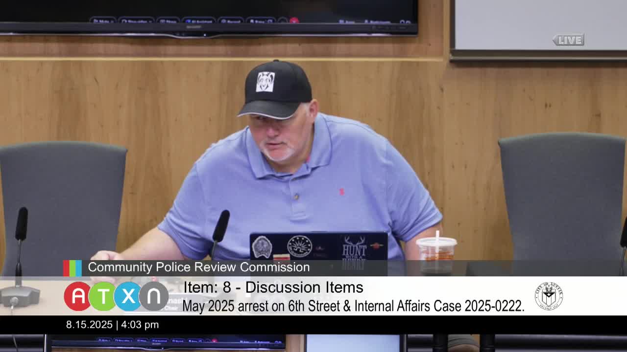 Civilian Review Commission discusses police policy changes and vacant commissioner positions
