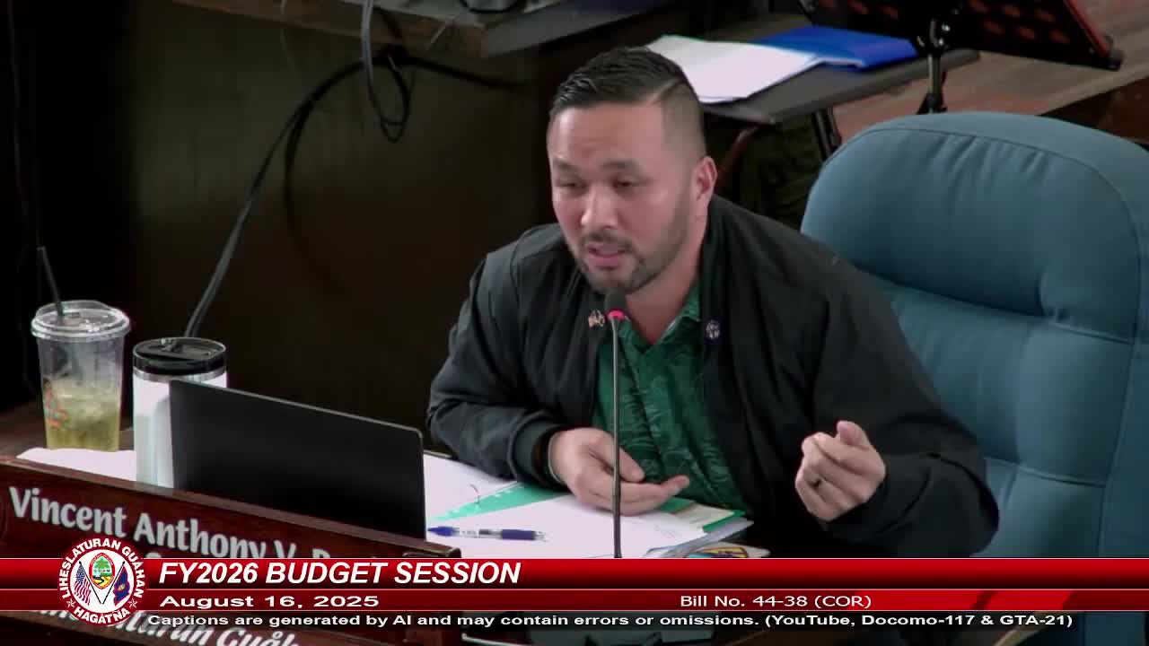 Senate Debates Guam Department of Education Funding Amendment for Sports Facilities