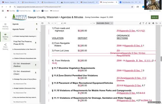 Committee postpones citation ordinance amendment for further review and town input