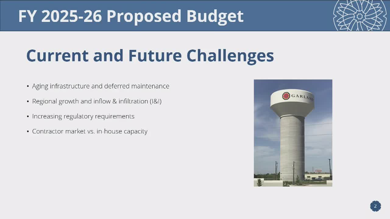 Garland Proposes Enhanced Water Utility Staff to Address Aging Infrastructure Challenges