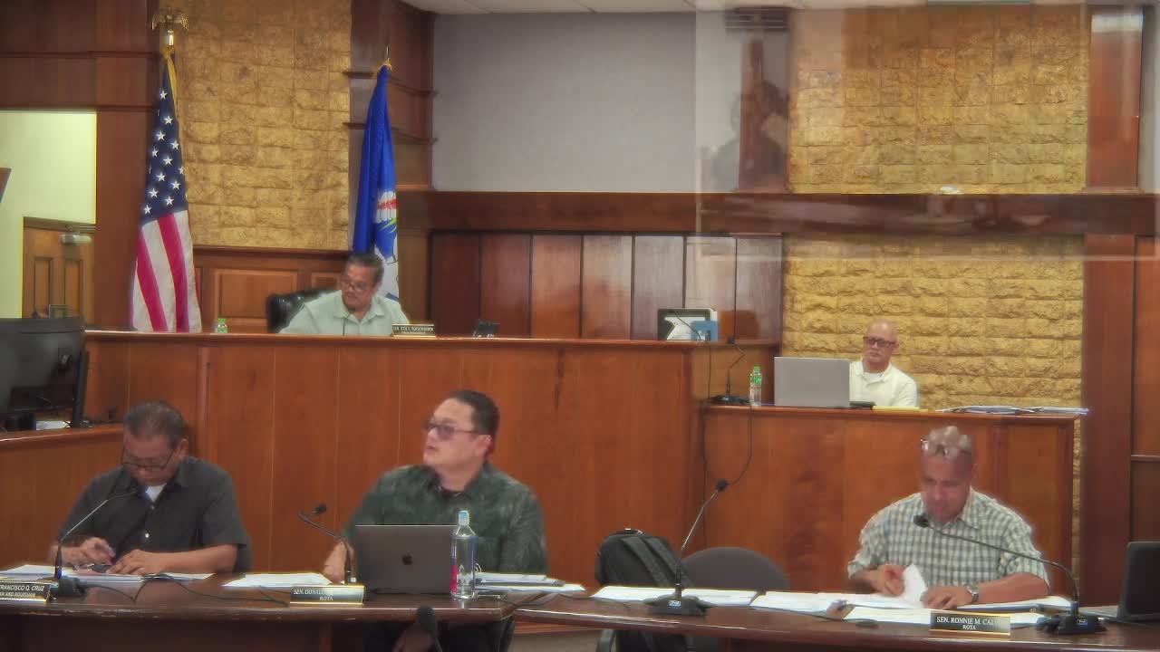 Senate Discusses Tinian's $375K Law Enforcement Funding for Next Fiscal Year