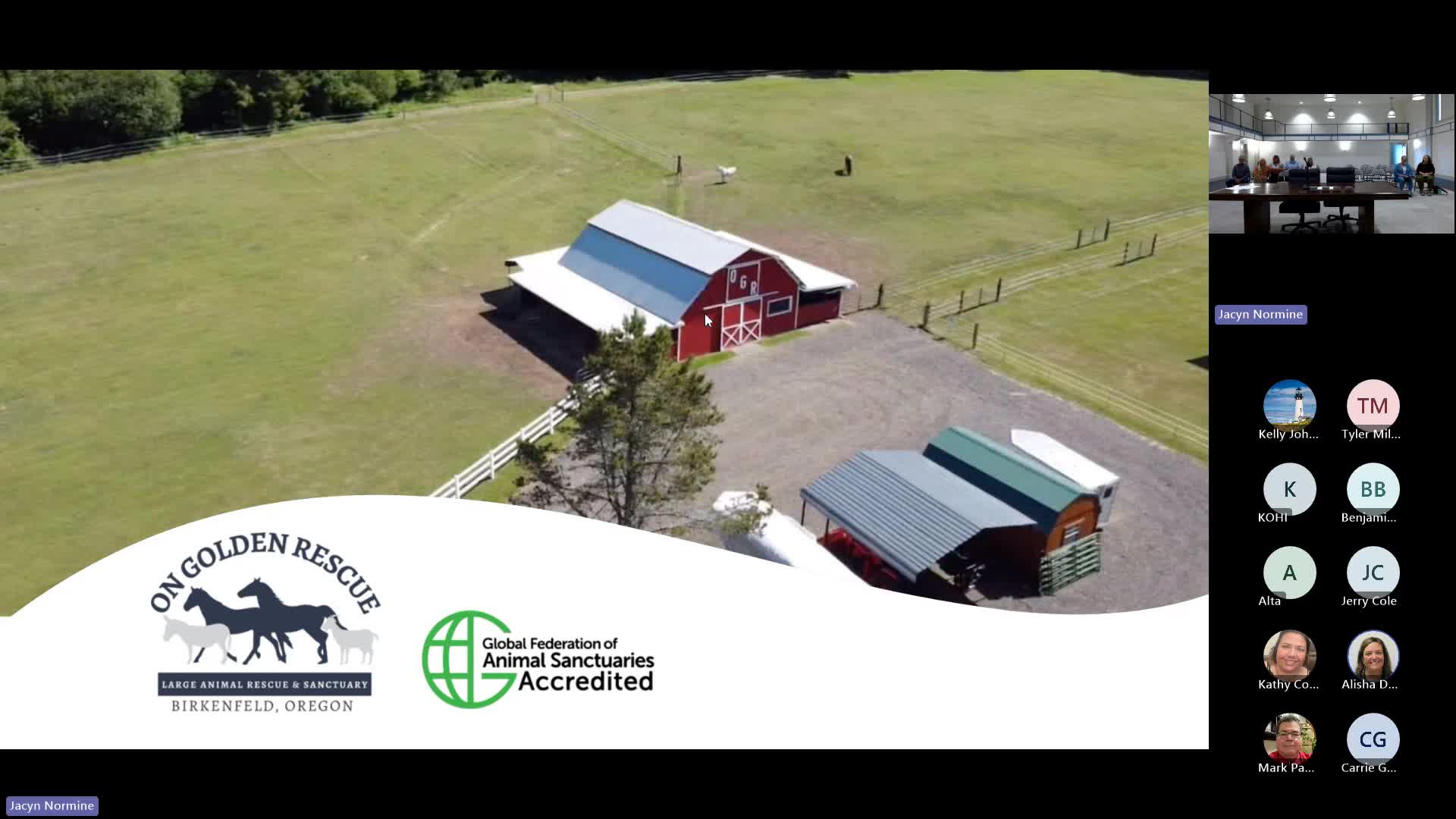 Golden Rescue tells commissioners it operates 105‑acre sanctuary, seeks continued community support