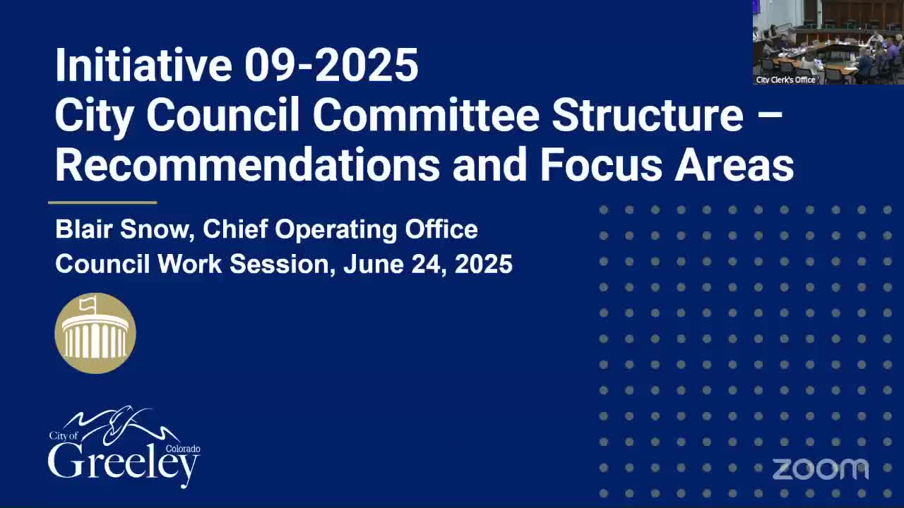 Greeley council considers creating temporary subcommittees for major projects