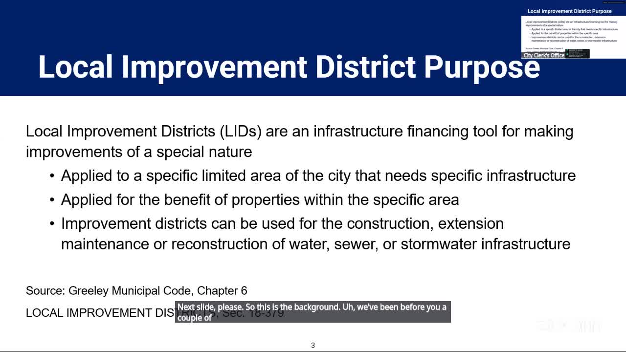Council approves final LID assessment for Westgate nonpot pump station; fee set at $6,166.65 per acre