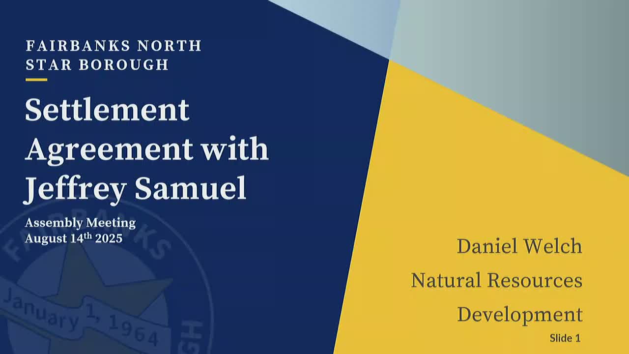 Assembly approves settlement and quitclaim to resolve ownership of small parcel near Richardson Highway