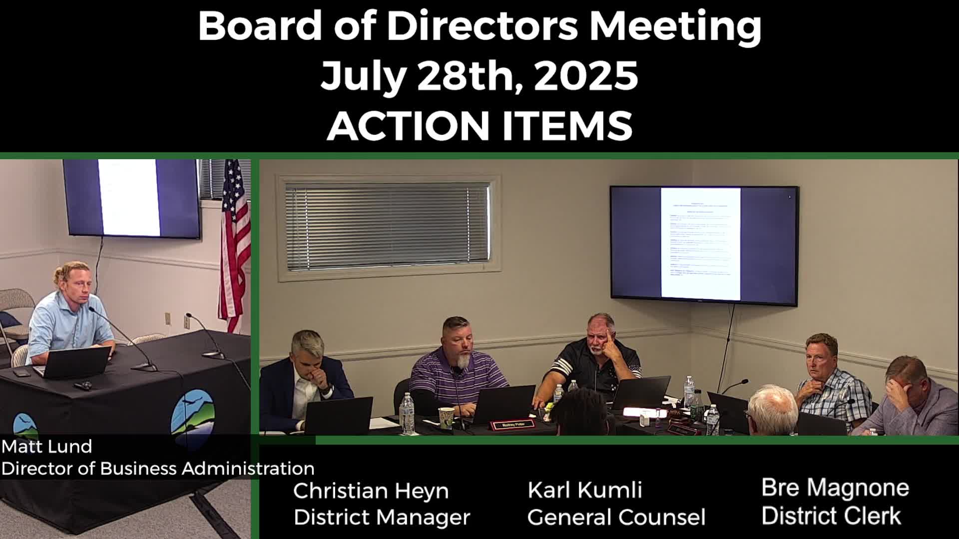 District, River of Grace discuss joint maintenance of church parking lot; staff to finalize terms