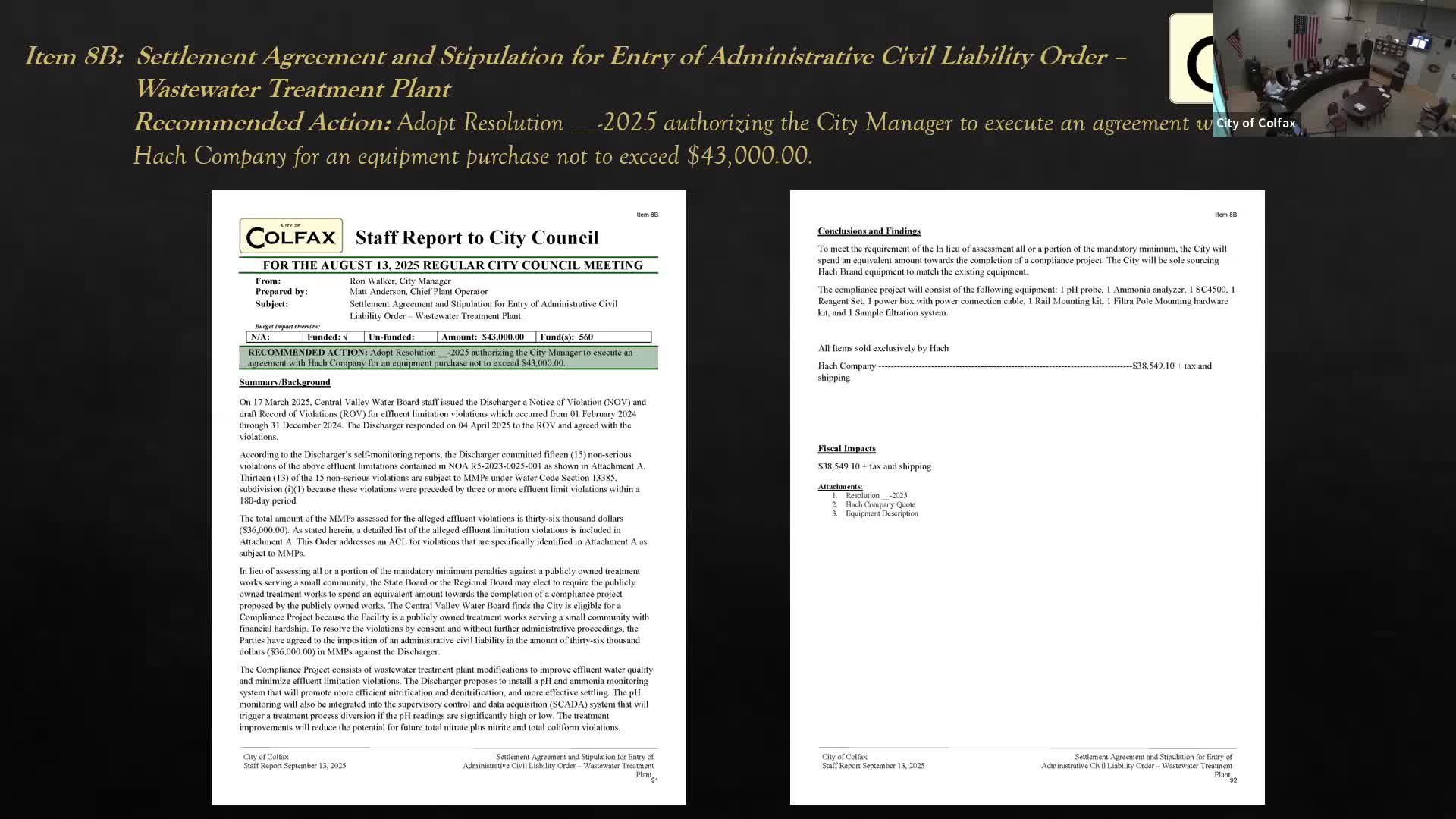 City Council Approves $43K Resolution to Address Fines and Violations