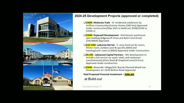Balch Springs Board Highlights Future Projects and Upcoming Events