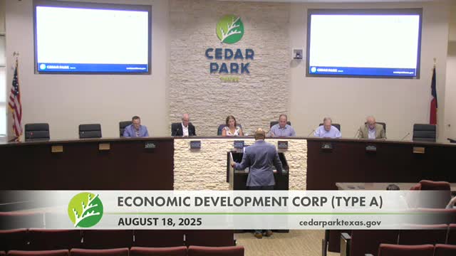 Cedar Park reviews fiscal 2026 budget projections for economic development initiatives