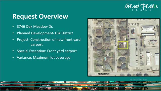 Zoning Board Approves Variance Requests for Carports and Accessory Structures in Grand Prairie
