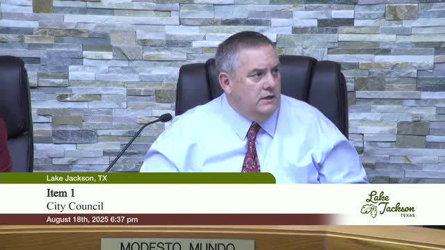 Lake Jackson City Council Proposes $3.78 Tax Rate Amid Infrastructure Investments