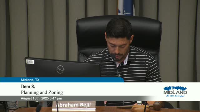 Midland Commissioners Approve Three Preliminary Plats for Development Projects