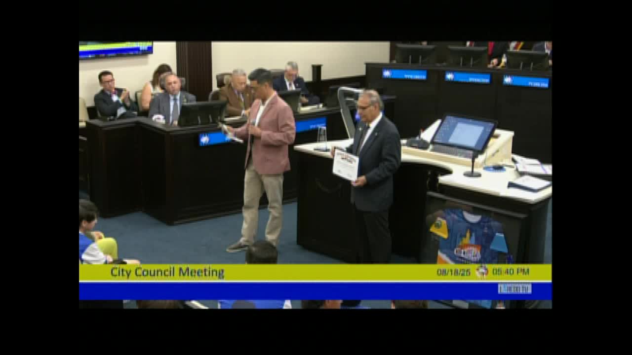 Mayor Trevino Honors Crystal School Soccer Team with City Championship Title Recognition