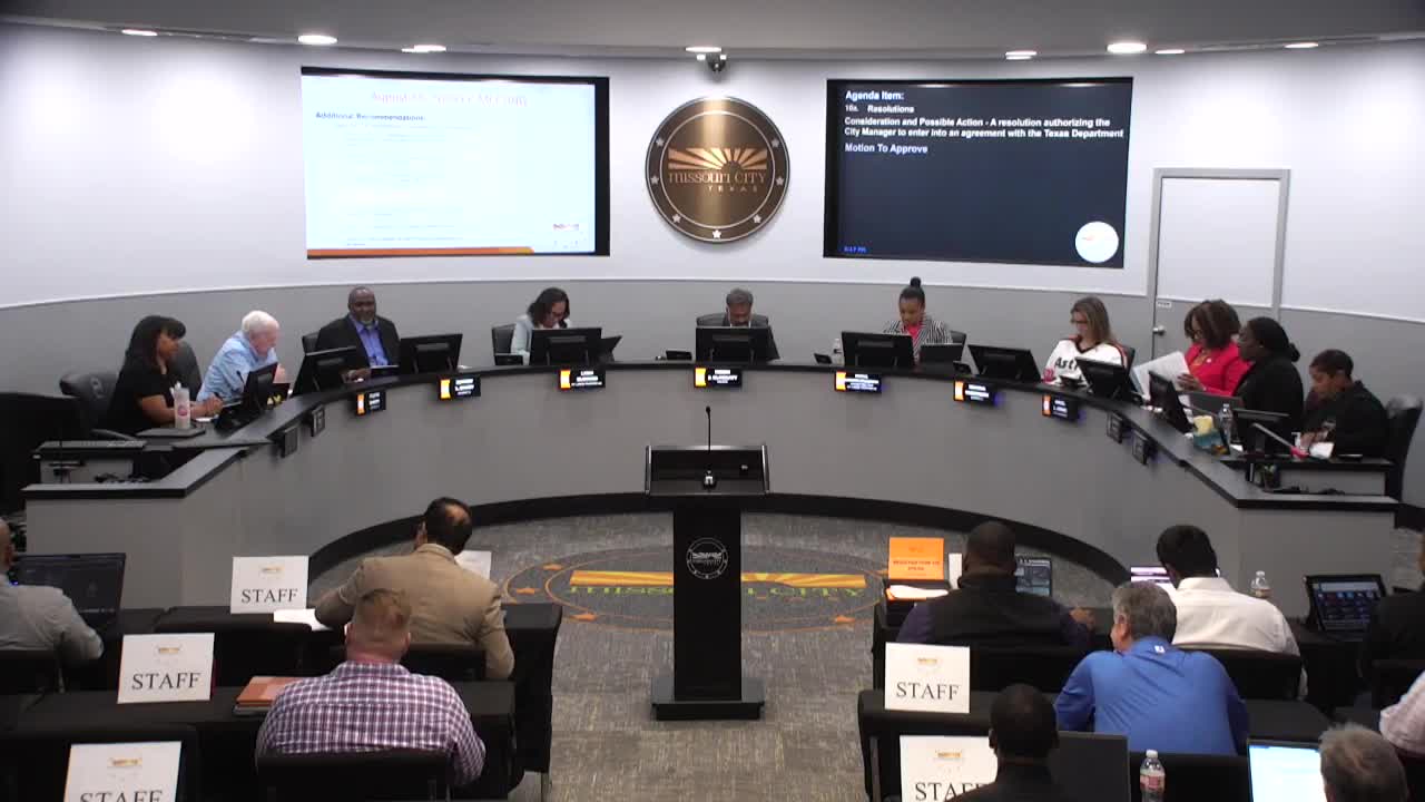 Missouri City Council Approves Traffic System Upgrade Grant Agreement with TxDOT