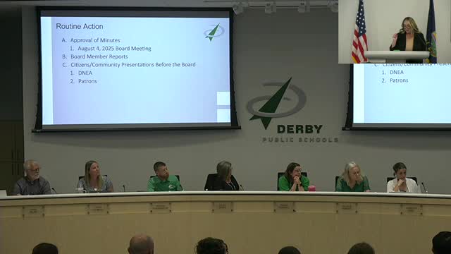Derby Band Director Adam DeVault Opposes Facility Fee Impacting Music Lessons