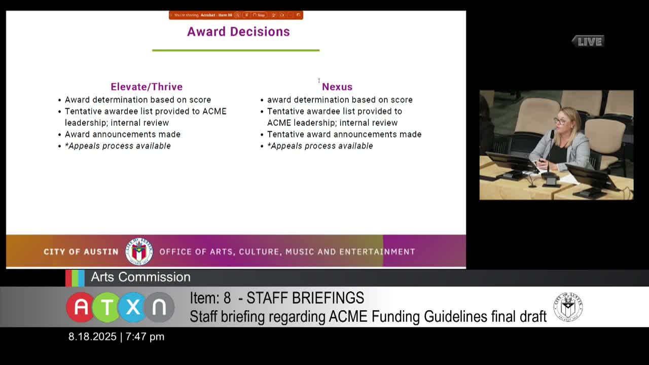 ACME Revises Cultural Funding Programs for Thrive Elevate and Nexus Grants