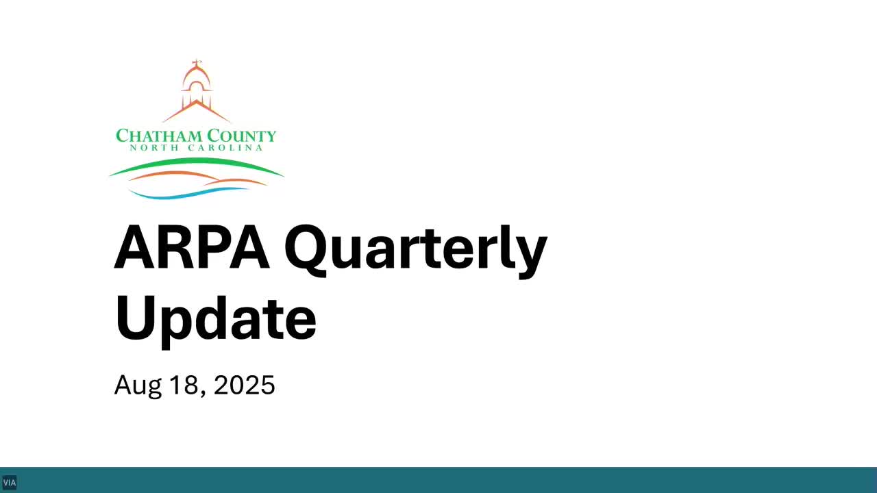 County Review Plans for ARPA Fund Allocation and Ongoing Projects