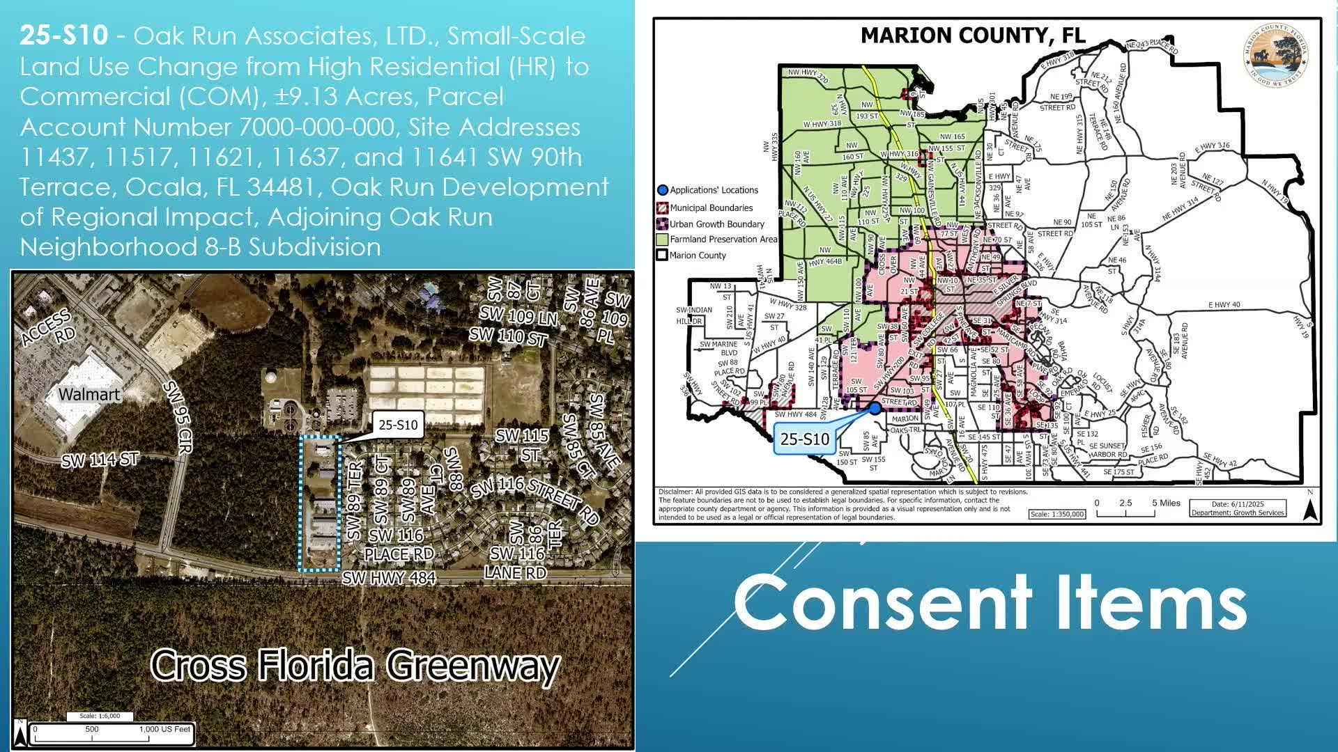 Marion County Board Approves Land Use Changes for Oak Run and Convenience Store