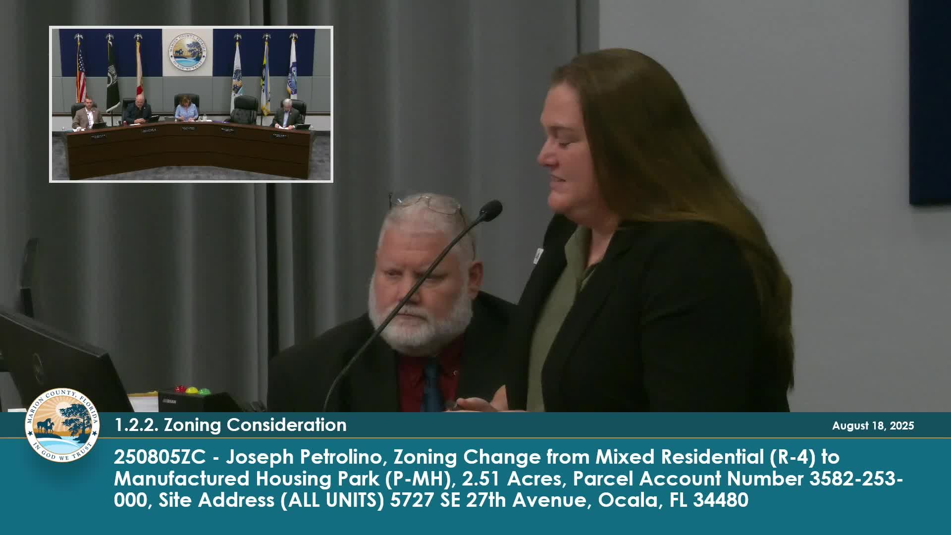 Ocala Board Denies Joseph Petrolino's Request for Manufactured Housing Park Zoning Change