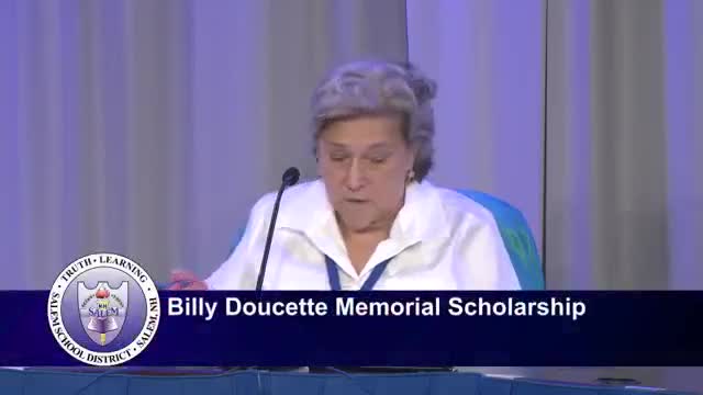 Board approves $2,000 Billy Doucette Memorial Scholarship for Salem High graduate