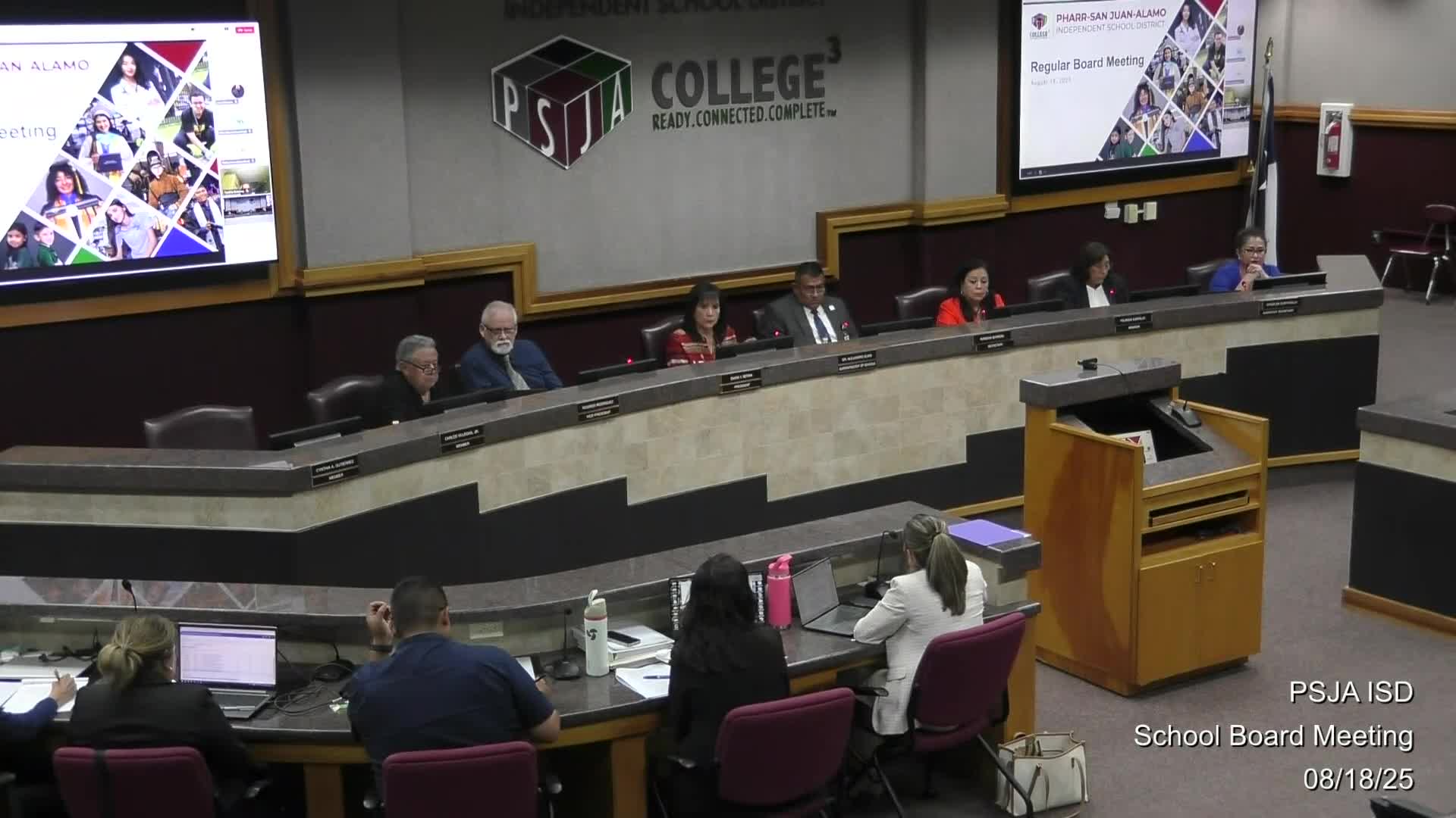 Trustees Discuss Carlos Villarreal's Nomination and South Texas School Board Membership