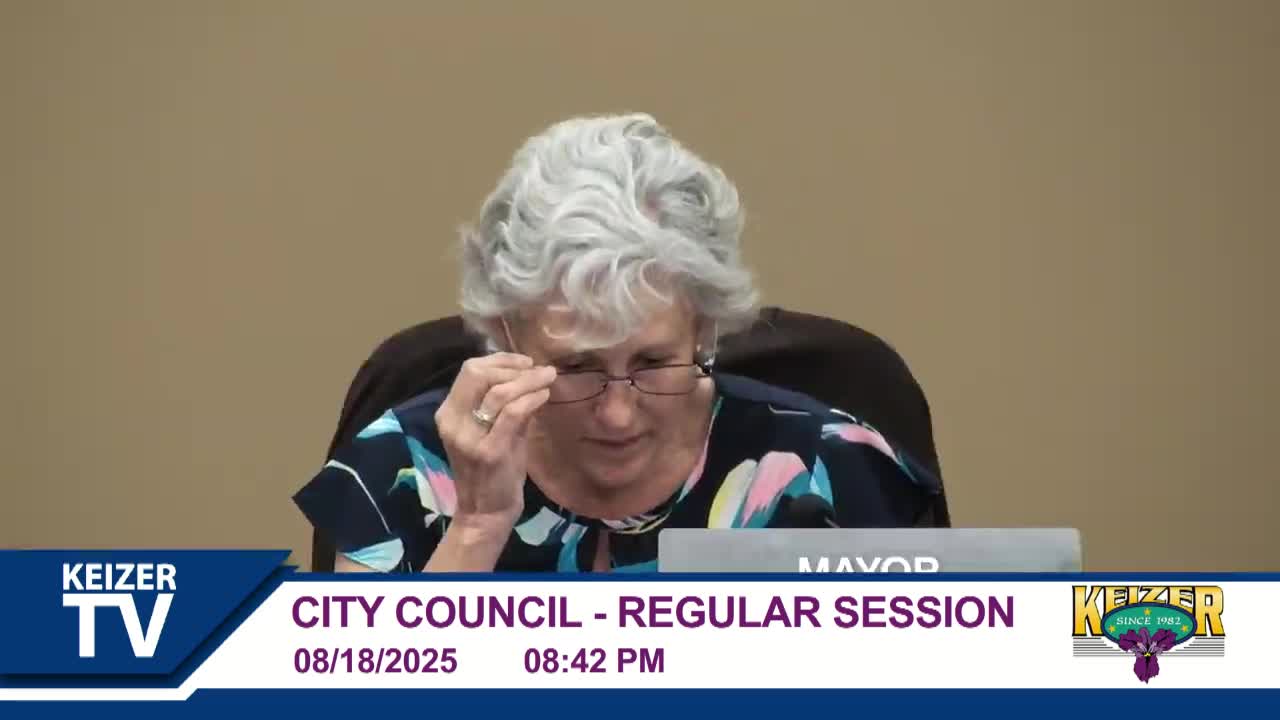 Keizer City Council approves electronic records management agreements with Oregon Secretary of State