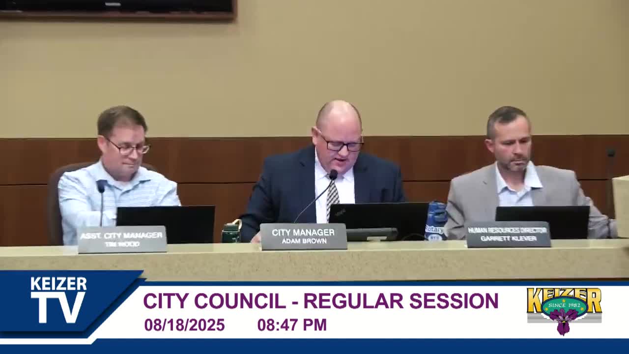 Keizer Council Rejects County Street Vendor Ordinance in Favor of Existing Regulations