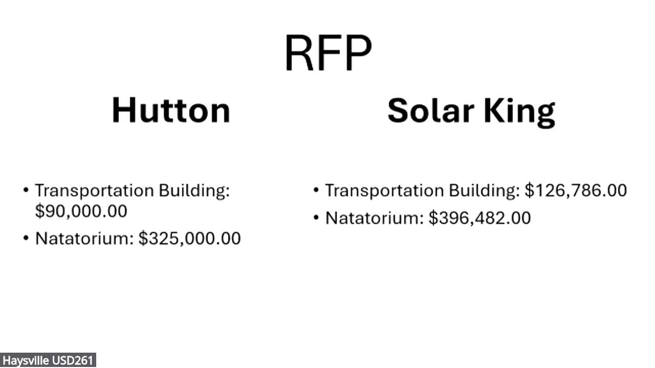 Hutton Proposes Solar Roof Project and Tax Credit Benefits to School Board