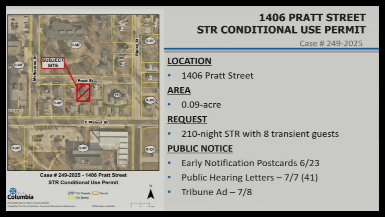 Commission waives sidewalk along steep section of Rock Quarry Road for 1300 Fellows Place redevelopment