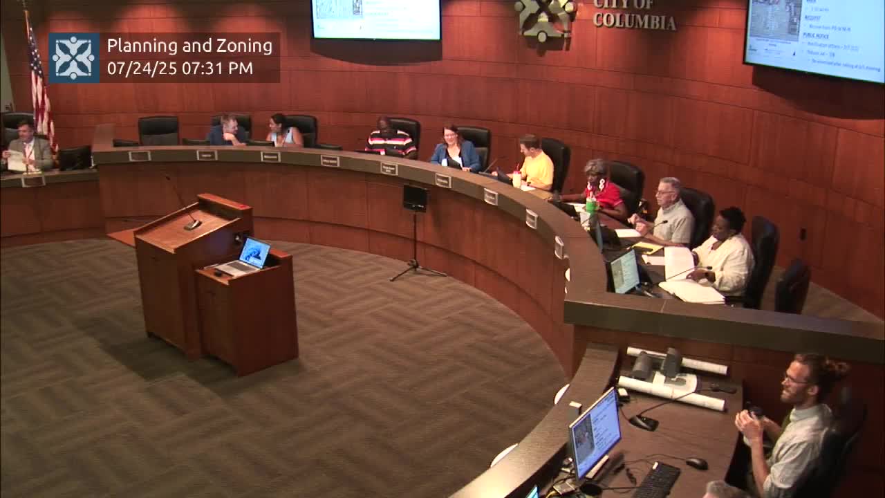 Commission recommends mixed‑use neighborhood zoning for St. Charles Road parcel after applicant drops corridor request