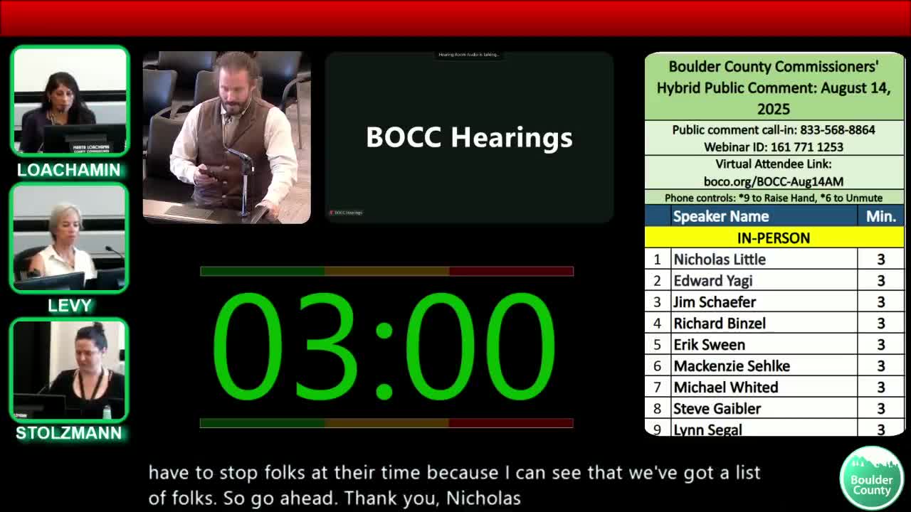 Niwot business owners and residents urge county to reconsider $25 minimum-wage impacts