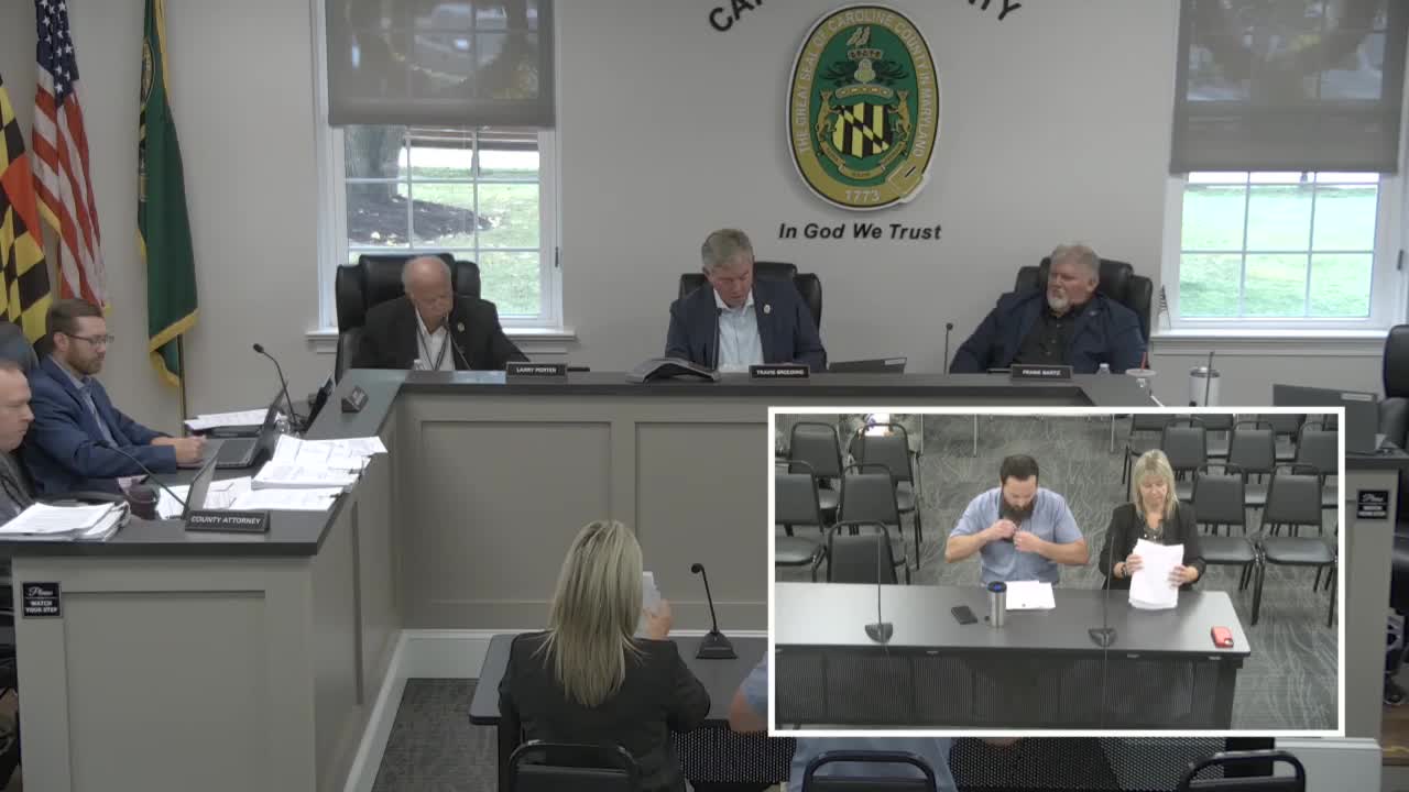 Caroline County Commissioners Advance Emergency Bill to Amend Agricultural Zoning Regulations