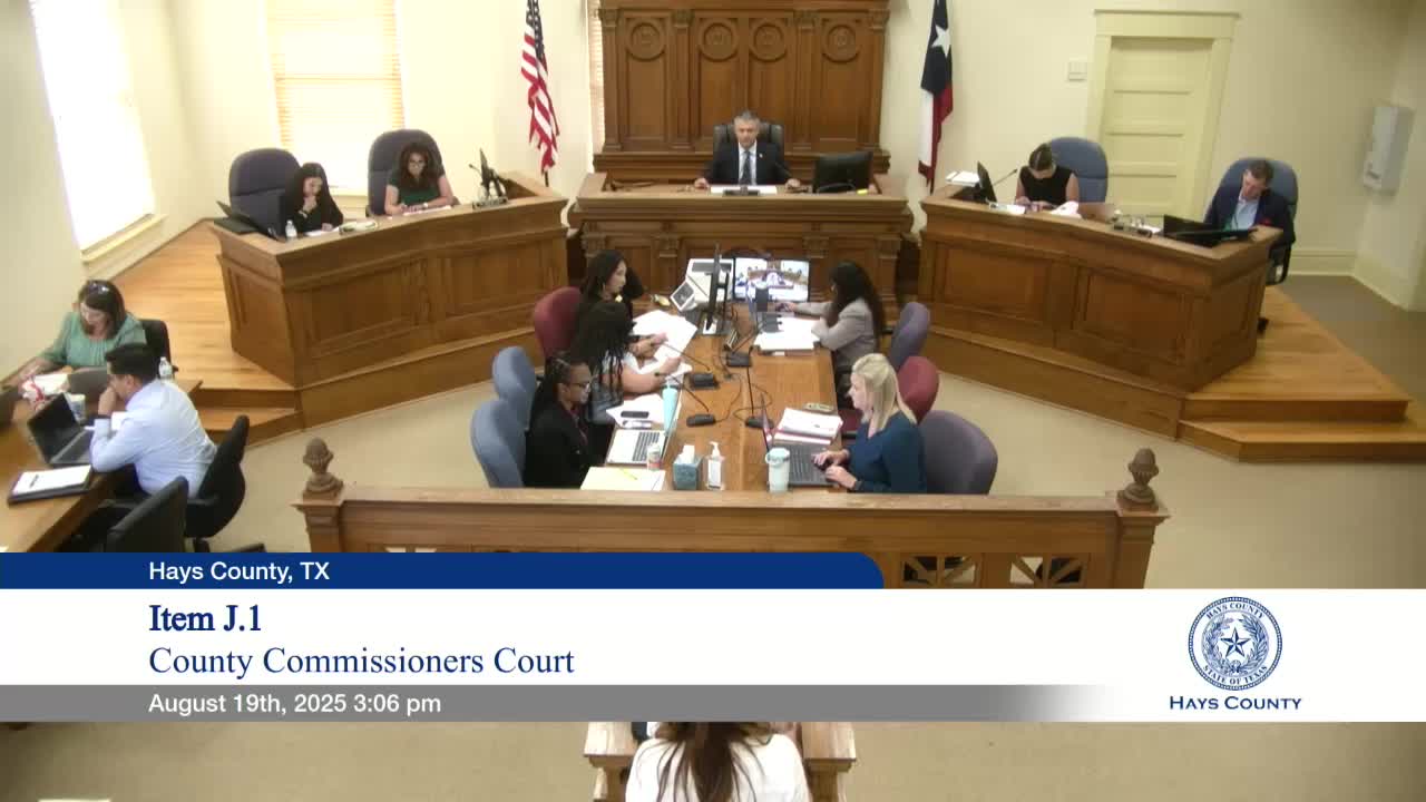 Hays County Commissioners Approve Measures for 2025 Election and Budget Planning