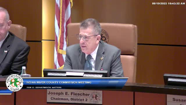 Indian River County Officials Debate $200000 Expenditure Authority During Meeting