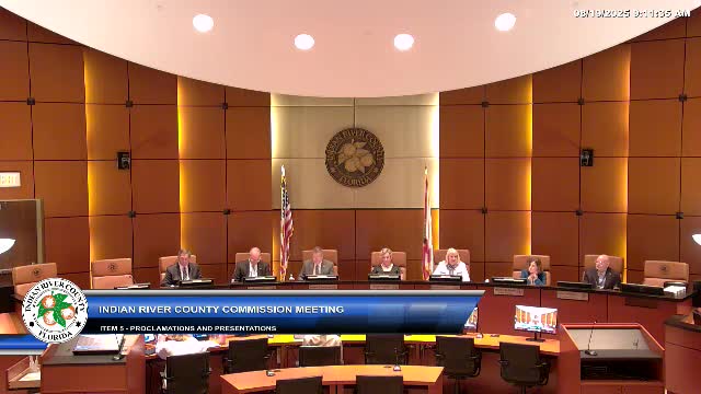 Florida Department of Transportation presents $110,000 check for Indian River County bridge project
