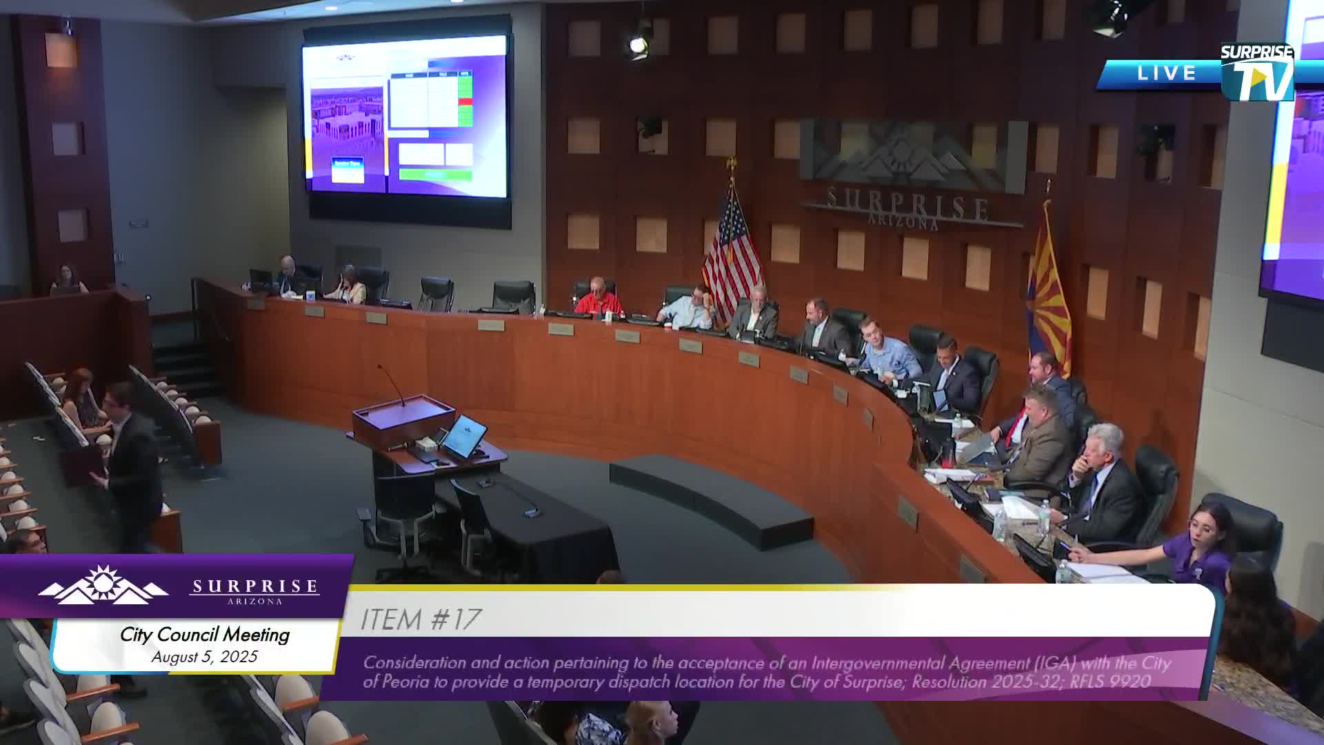 Council renews mutual-aid dispatch agreement with Peoria for emergency continuity