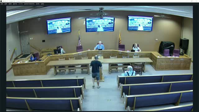 Resident tells La Paz supervisors County 41 E not maintained for two years; threatens legal action