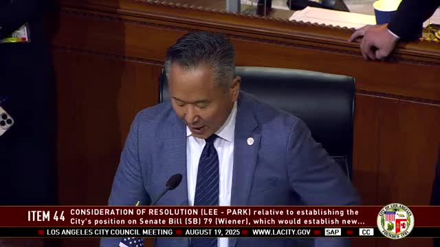Los Ángeles City Council Rejects SB 79 Over Local Zoning Control Concerns