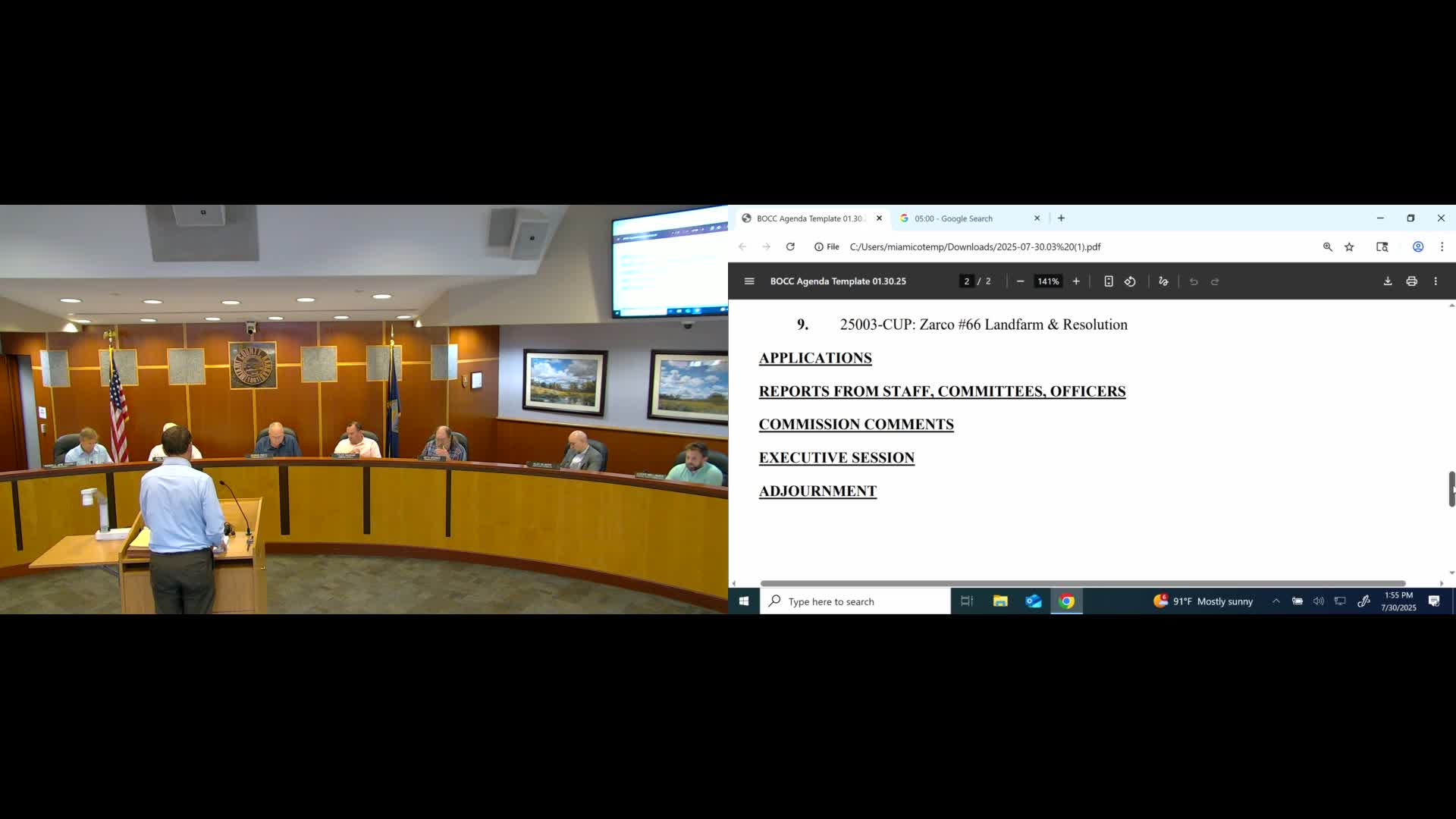 Commission approves Zarco 66 land farm CUP to remediate contaminated soil from Paola station