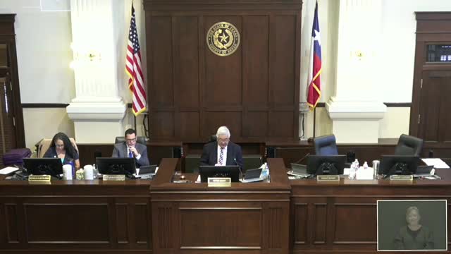 Melissa Shannon reviews Bexar County legislative program in special session meeting