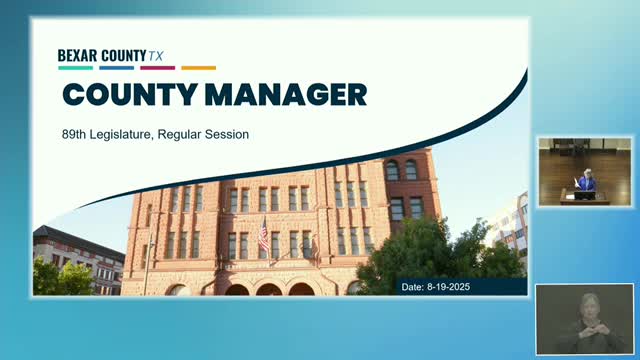 Bexar County Discusses Fiscal Impact of Recent Legislative Bills on Taxpayers