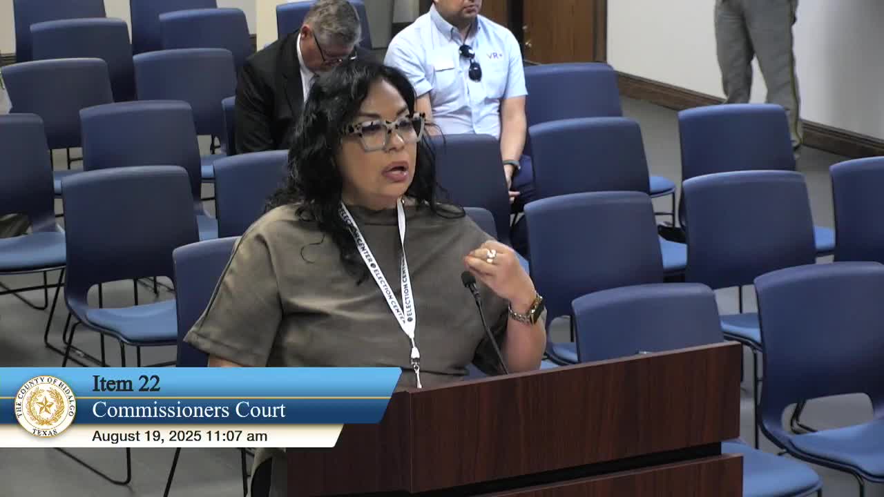 Hidalgo County Commissioners Approve Multiple Grants and Contracts for 2025 Fiscal Year