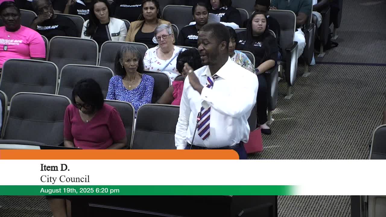 DeSoto Residents Advocate for Madison Ace Racquet Sports Program's Reinstatement