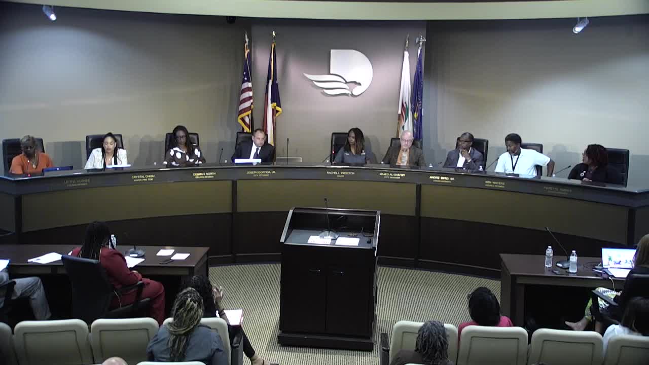 Mayor Pro Tem Chisholm leads unanimous approval for council agenda items