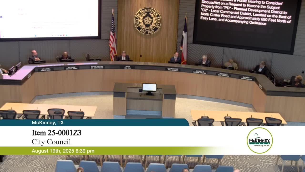 McKinney City Council Approves Rezoning for Senior Living and Commercial Projects