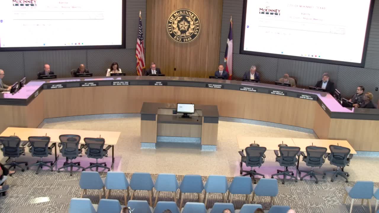 Paul Ballesteros Addresses McKinney City Council on Homelessness Solutions