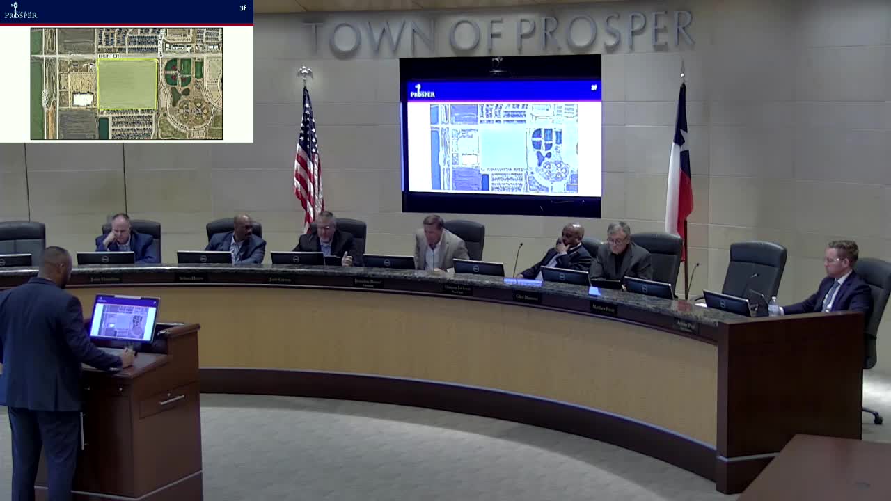 Planning Commission Approves Consent Agenda Item for Prosper's First Legacy Shopping Center